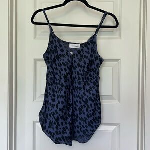 NWT Bella Dahl V Neck Cami in “Denim Spots” Size Small